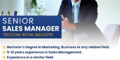 فرصة عمل Senior Sales Manager في الأردن – قدم الآن